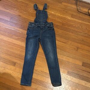 Cat & Jack Dark Blue girls Jeans Overalls girls size 10-12